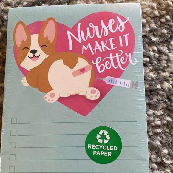 Corgi notepad - nurses make it better